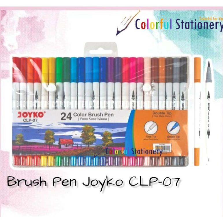 

MURAH Brush Pen / Color Brush Pen Joyko 24 Warna CLP 07 (Set) PROMO SPECIAL