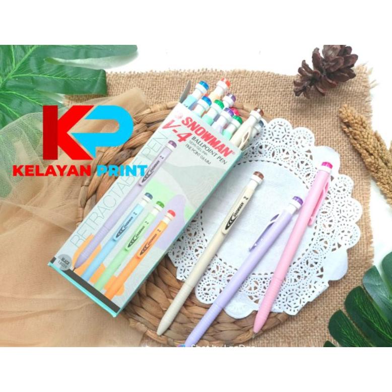 

TERMURAH PULPEN PENCET SNOWMAN V4 PER PAK ( ISI 12 PCS ) PROMO
