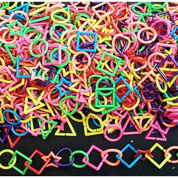 TERLARIS Mainan Edukatif Anak Meronce Geometri Bentuk Rantai Montesorri Ronce Kemasan 1 kg SALE