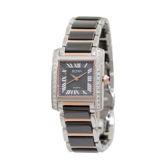 [original] Bonia B10124-2631S Jam Tangan Wanita Ceramic Black