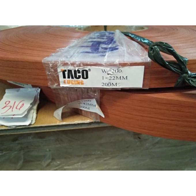 taco list edging 1 x 4 x 200 urat kayu pelapis pinggir HPL per roll