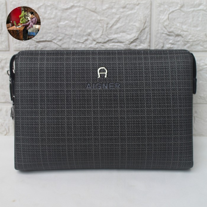 ✨Original Handbag Aigner Pria Dan Wanita - Clutch Pria Dan Wanita - Tas Tangan Diskon