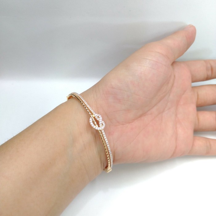 ✨Sale Gelang Emas Ubs Kadar 700 Model Simpul Love Bisa Gojek