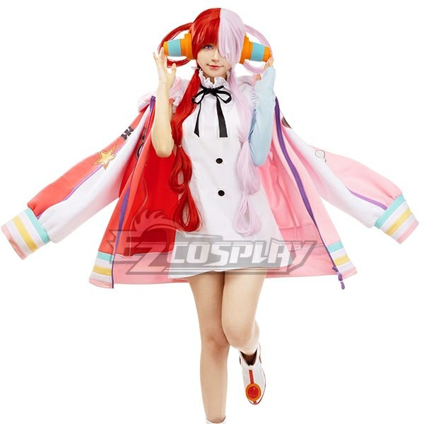 ✨Termurah Uta One Piece Fullset Wig Headphone Costume Shoes Cosplay Bisa Sameday