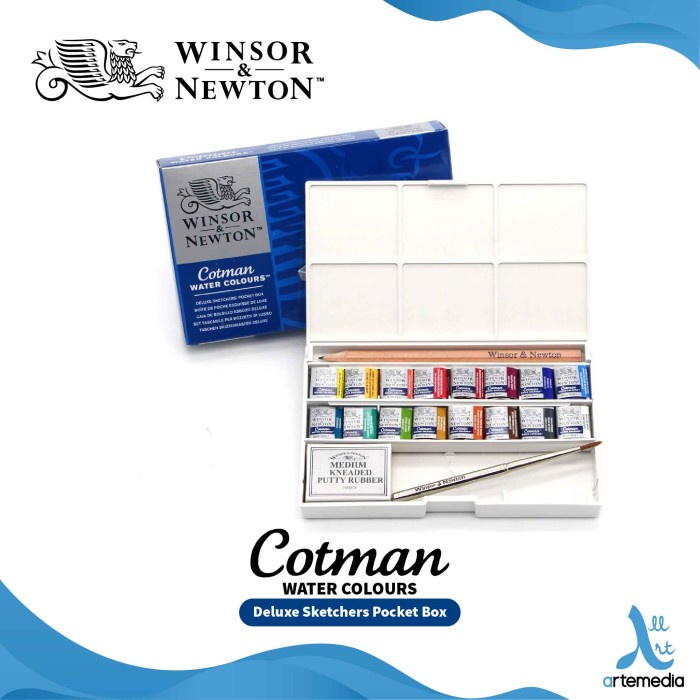 

✨Sale Cat Air Winsor Newton Cotman 16 Deluxe Pocket Sketchers Watercolor Terbaru