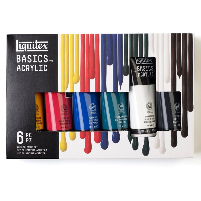 

✨Sale Liquitex Basics Acrylic Primary Set 6X118Ml Bisa Gojek