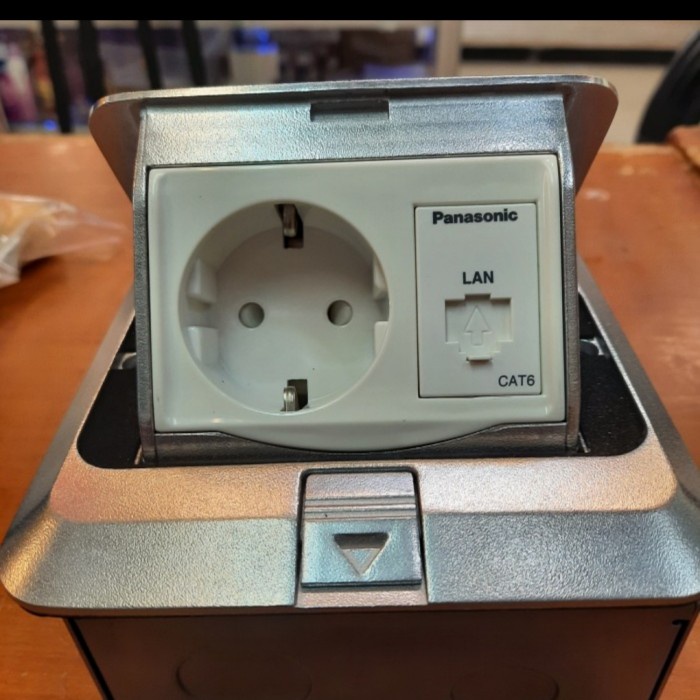 ✨Ori Stop Kontak Lantai Panasonik Data Cat 6  Stop Kontak Terbatas