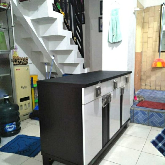 ✨Ori Rak Piring Lemari Gantung Dapur Kitchen Set Bawah 3 Pintu Laci Limited