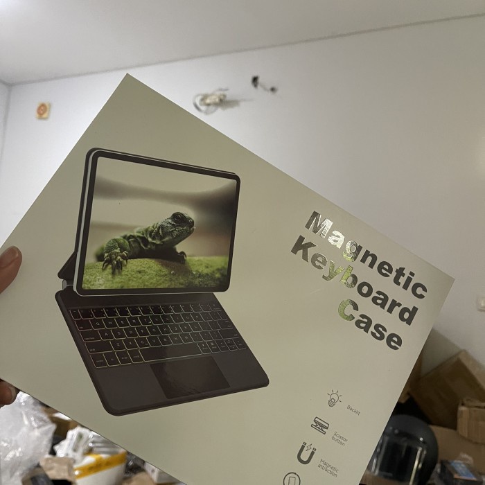 ✨New Ori Ipad 4/5 10.9/Pro 11 2018/2020/2021/2022 Flip Keyboard Magic Case Terbaru