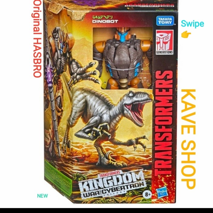 ✨New Ori Transformers Kingdom Autobot : Dinobot - Original Hasbro - New Diskon