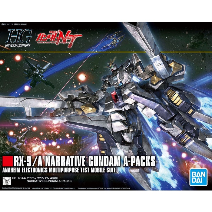 ✨New Hg 1/144 Hguc Narrative Gundam A-Packs Rx-9/A Bandai Terbatas