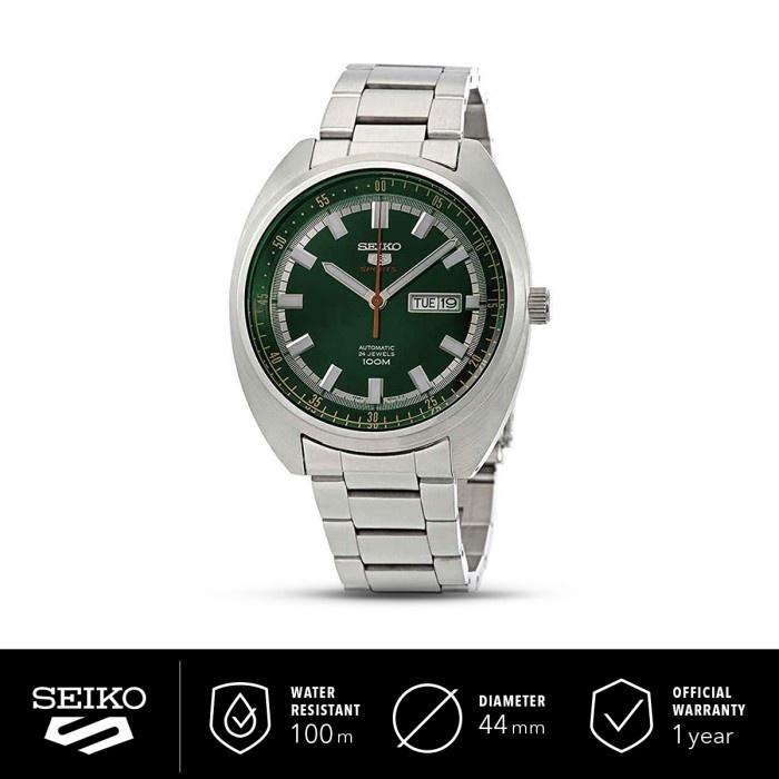 ✅Sale Jam Tangan Pria Seiko 5 Sports Turtle Srpb13K1 Men Green Dial Auto Bisa Sameday