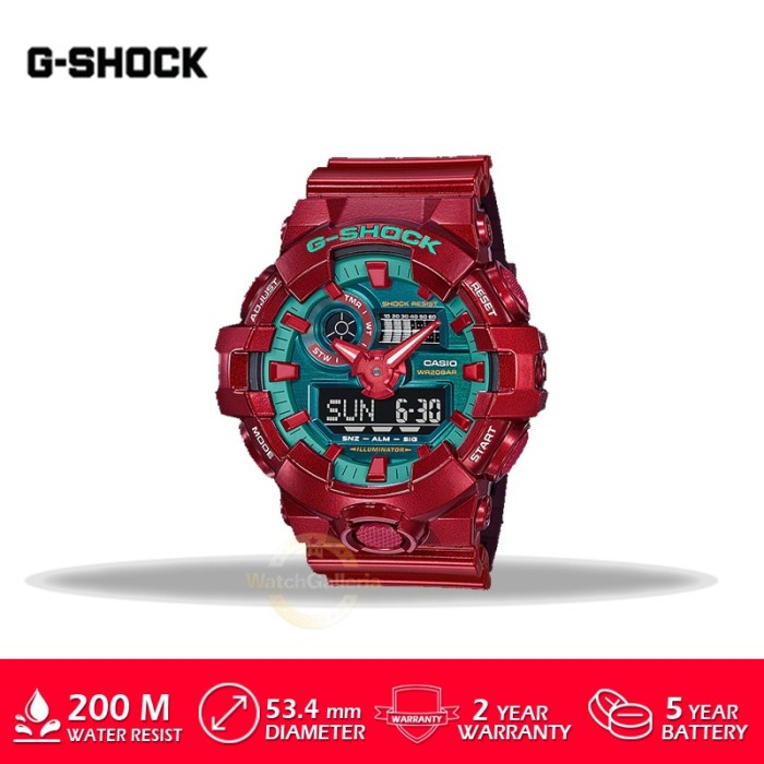 ✅Ready Casio G-Shock Ga-700Dbr-4Adr/Ga-700Dbr-4Adr/Ga-700Dbr- Original Murah Diskon