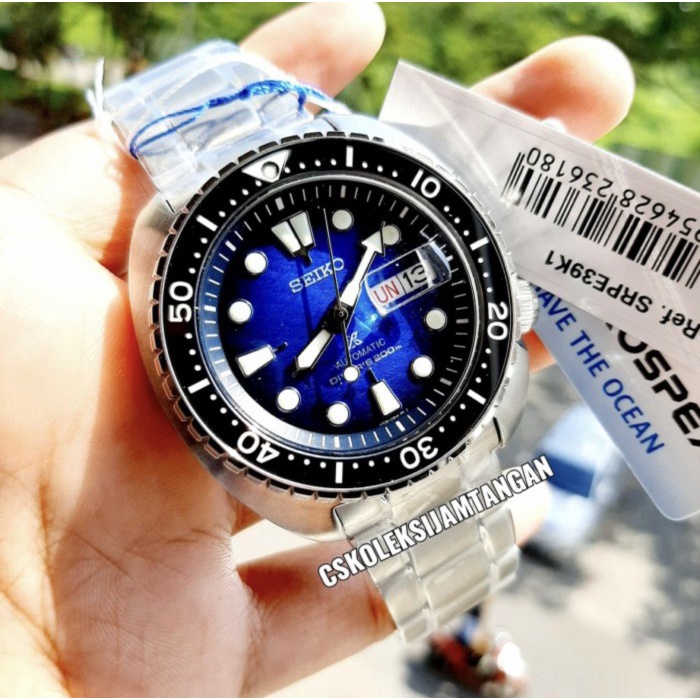 ✅Sale Seiko Prospek Srpe39K1 King Turtle Save The Ocean Srpe39 Automatic Limited