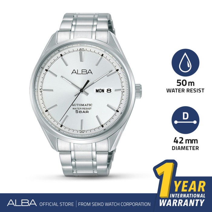 ✅Ori Jam Tangan Pria Alba Prestige Automatic Al4141 Original Berkualitas