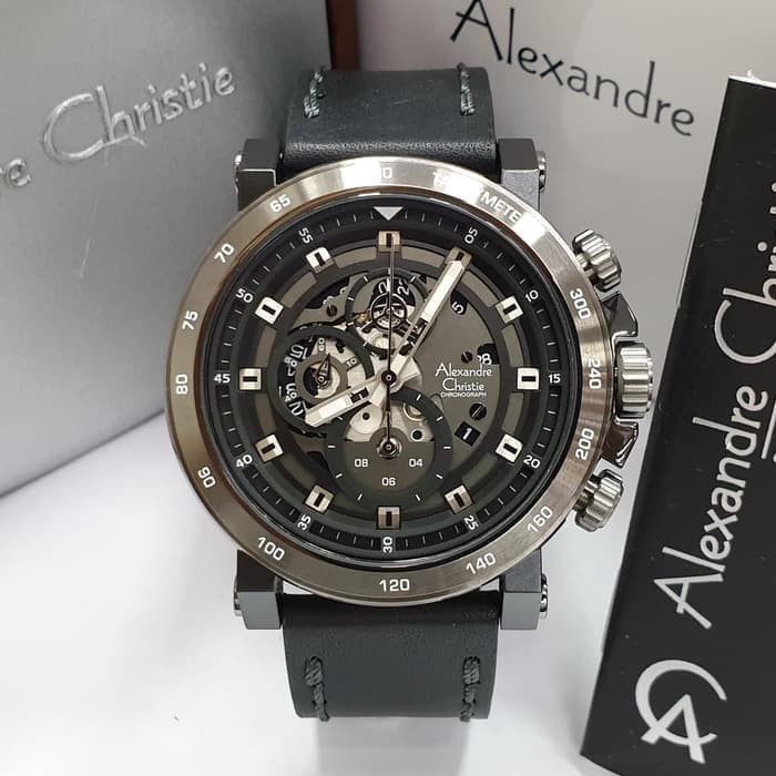 ✅Ori Alexandre Christie Ac 6429 Hitam Original Terbatas