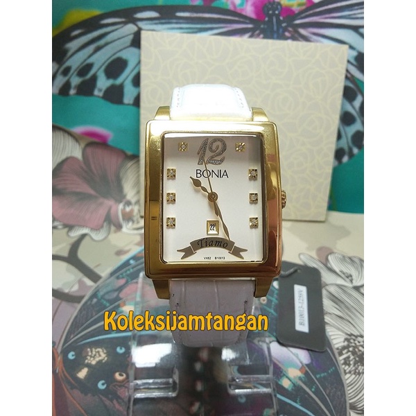 ✅New Jam Tangan Wanita Bonia B10013-1259V Gold Original Murah Diskon