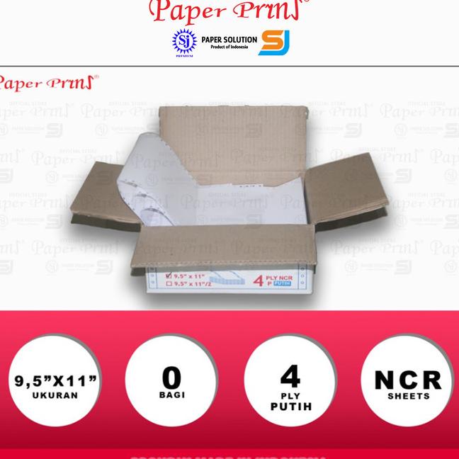 

Paperpryns Kertas Continuous Form 4PLY NCR PUTIH 9,5" x 11" |Top|Best