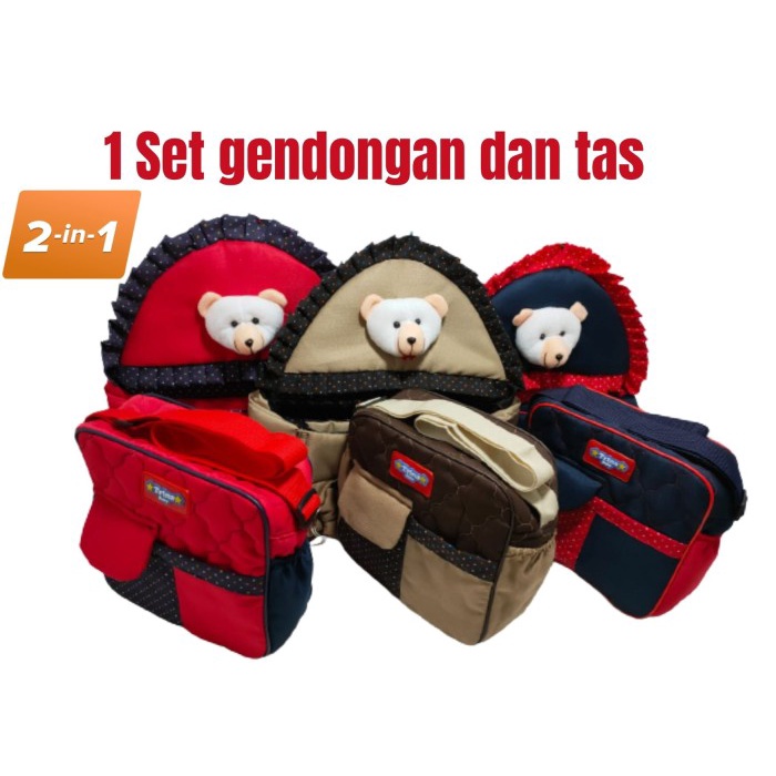 Promo Set Perelngkapan Bayi Gendongan Dan Tas Bayi Polos Termurah