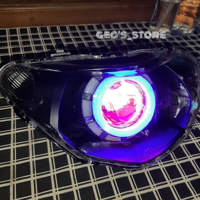 Reflektor Headlamp Lampu Depan Custom Projie Led Mio Smile