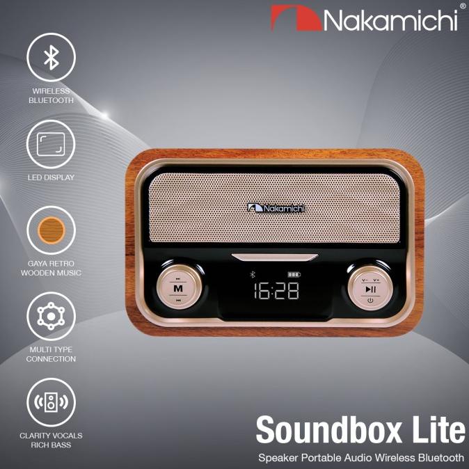 Nakamichi Soundbox LITE Speaker Portable Audio Wireless Bluetooth
