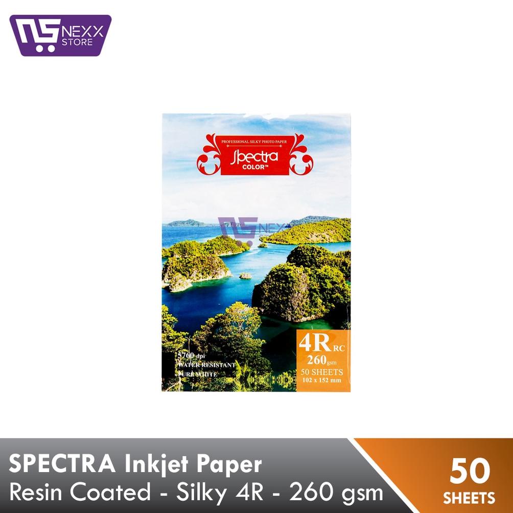 

New - SPECTRA RC Inkjet Paper Silky 4R 260 gsm ..