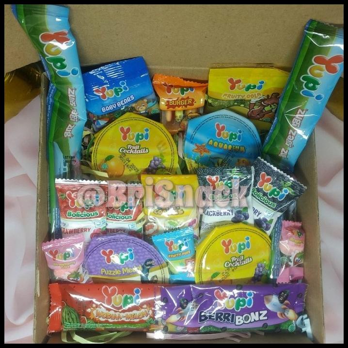 DISKON GUMMY BOX / YUPI / HAMPERS PERMEN / KADO ULANG TAHUN / KADO WISUDA