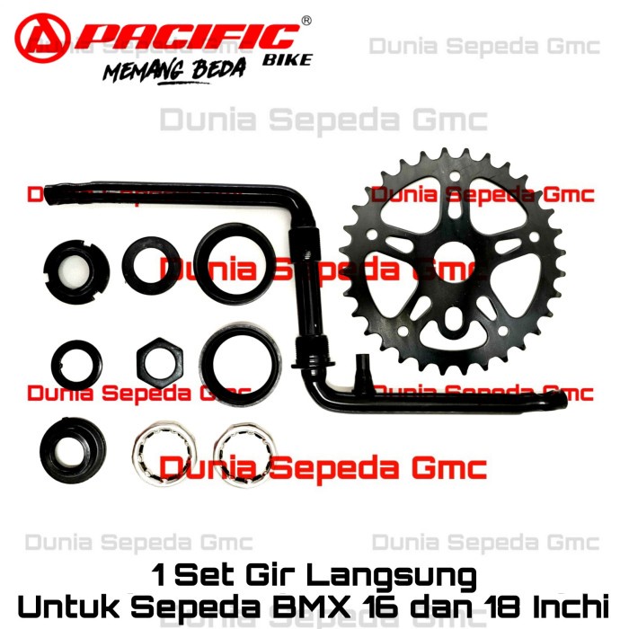 Promo Crank Set Sepeda Anak Bmx 16 Inchi 18 In Gear Tengah Gir Langsung 32 T