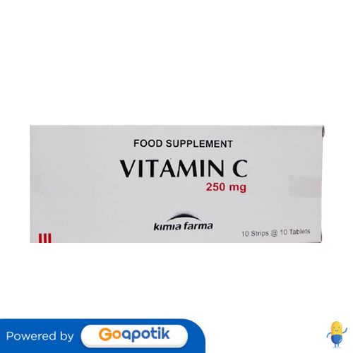 VITAMIN C KIMIA FARMA 250 MG BOX 100 TABLET