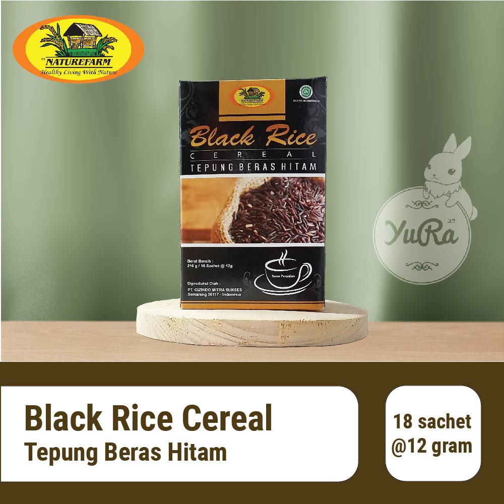 

Naturefarm Black Rice Cereal ( Tepung Mata Beras Hitam ) Sachet