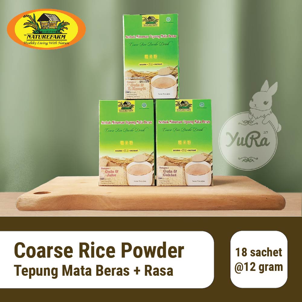 

Naturefarm Tepung Mata Beras / Coarse Rice Powder (CRP) Aneka Rasa (Coklat)