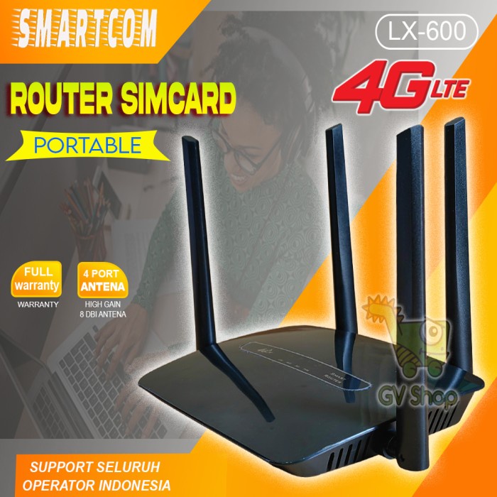 Wifi Wireless Router 4G LTE CPE Smartcom LX600 300Mbps With Slot SIM