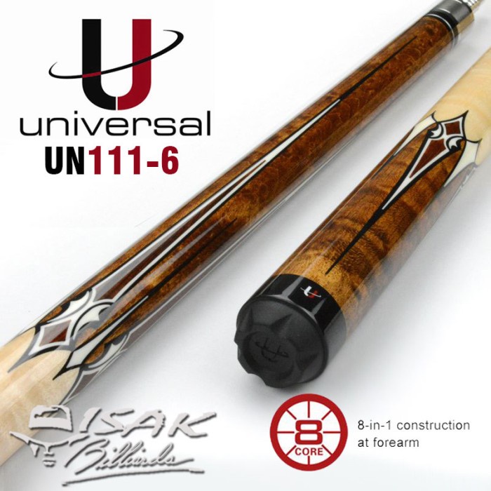 ✨New Universal Un111-6 Cue - Radial - Kamui Billiard Stick Pool Stik Biliar Limited