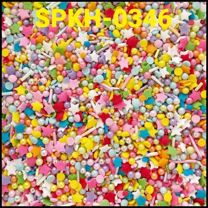 

HOT DEAL SPKH-0346 SPRINKLES SPRINKLE SPRINGKEL 500GR MUTIARA BINTANG RAINBOW
