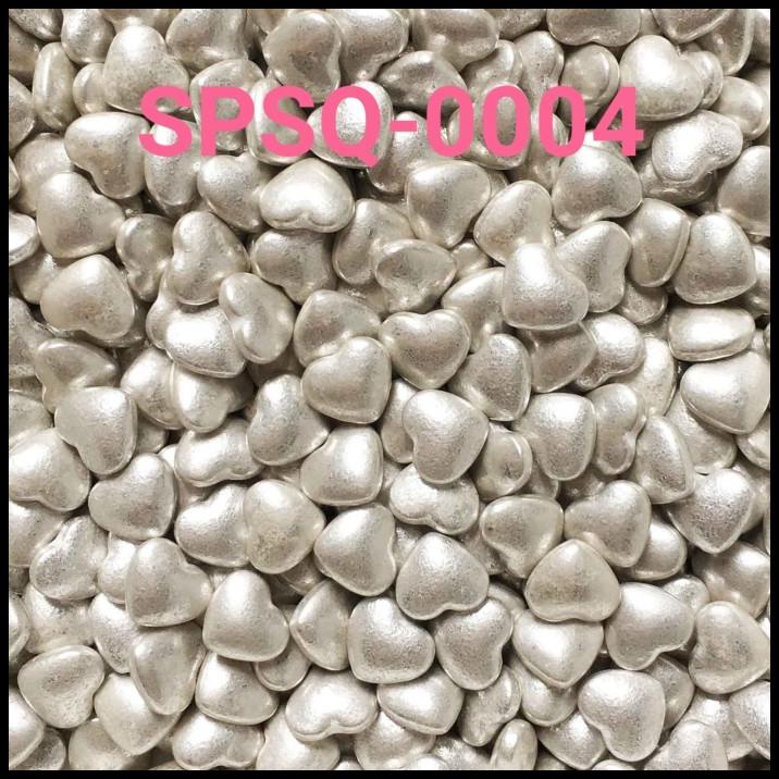 

TERBARU SPSQ-0004 SPRINKLES SPRINKLE SPRINKEL 250GR HATI SILVER PERAK !!!!!
