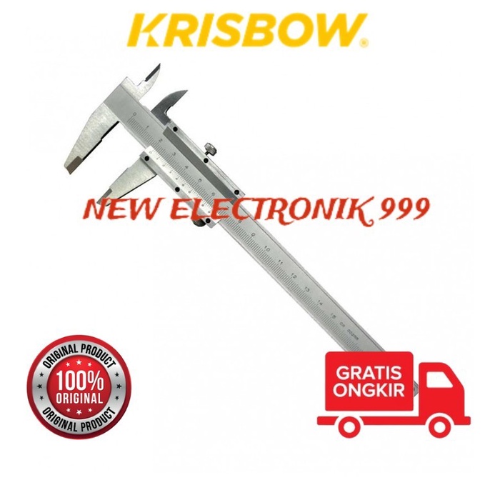 ✅Sale Krisbow Vernier Caliper 200Mmx8In/0.05Mm Kw0600070 Terbaru