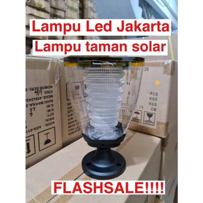 ✅Ready Lampu Taman Solar Led. Garden Lamp Solar. Lampu Pilar Solar. Termurah Diskon