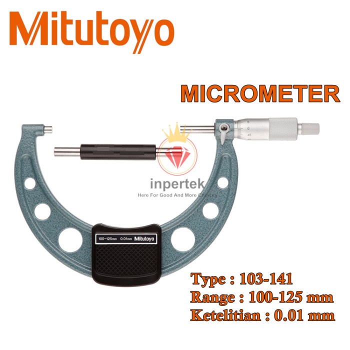 ✅Ready Micrometer Mitutoyo 103-141 Micrometer 100-125 Micrometer Mitutoyo Ori Diskon