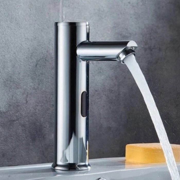 ✅Ori Kran Wastafel Sensor Model Toto Dingin Saja/Kran Wastafel Chroom Bulat Bisa Gojek