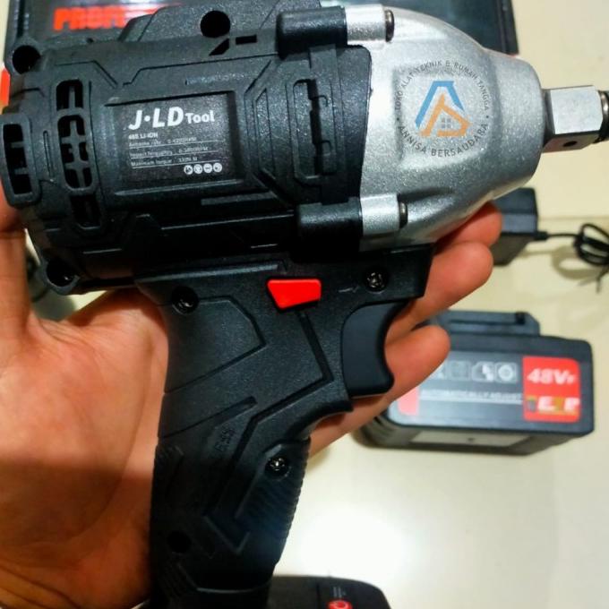 Mesin Bor Baterai - Cordless Impact Wrench | Jld 48V Ready
