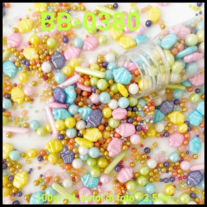

GRATIS ONGKIR BB-0380 SPRINKLES SPRINKLE SPRINGKEL 100GR MUTIARA CUPCAKE !!!