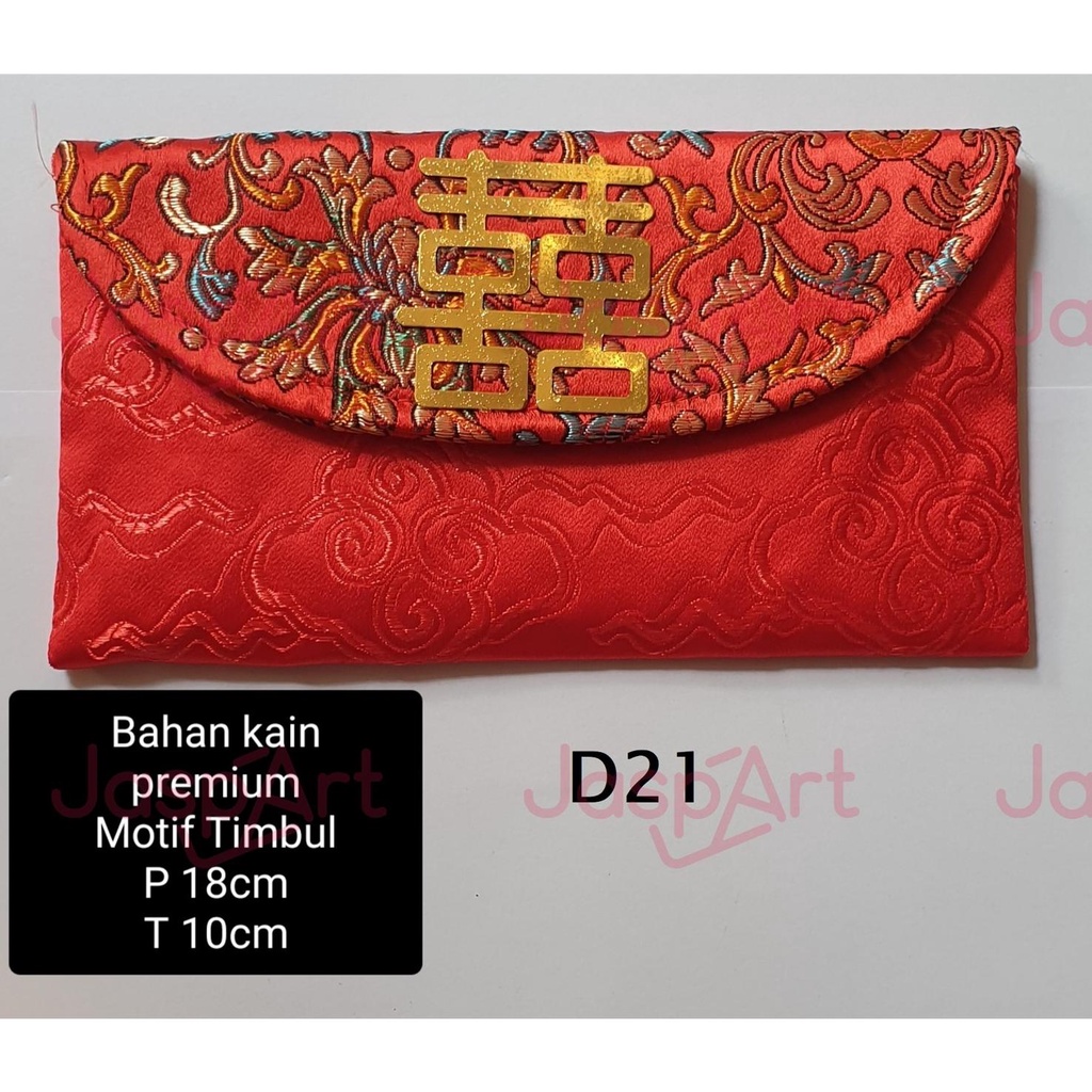 

Angpao Imlek Kain Premium Bentuk Dompet Angpao Sangjit Wedding Hongbao Lamaran Kawinan Engagement