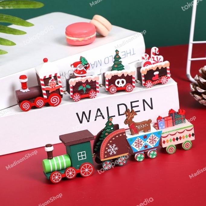 

Kereta Kayu Candy Natal Christman Train Model Permen Kqdo Natal Murah Original