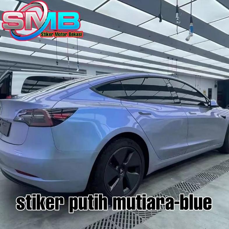 stiker skotlet putih lembayung white bunglon mutiara