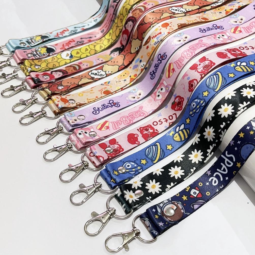 

TALI LANYARD Motif Dengan Metal Buckle gantungan