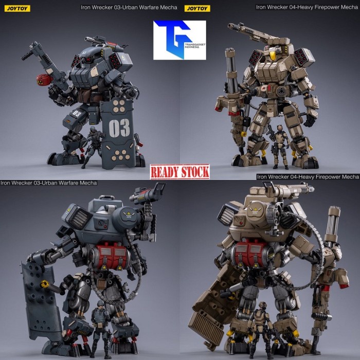 Joytoy Iron Wrecker 03 Urban Warfare Mecha / 04 Heavy Firepower Mecha Ready