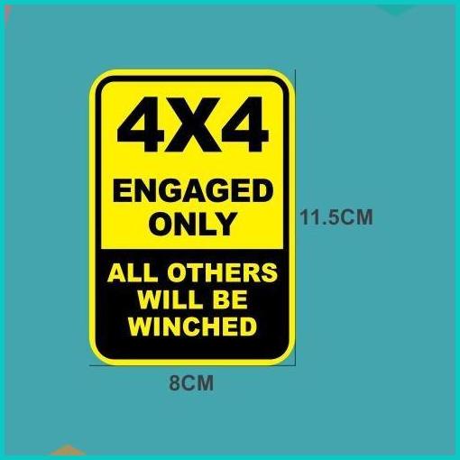 

Cutting Sticker 4x4 Engaged Only 8x11.5cm 2warna bahan oracal 20JVLZ3