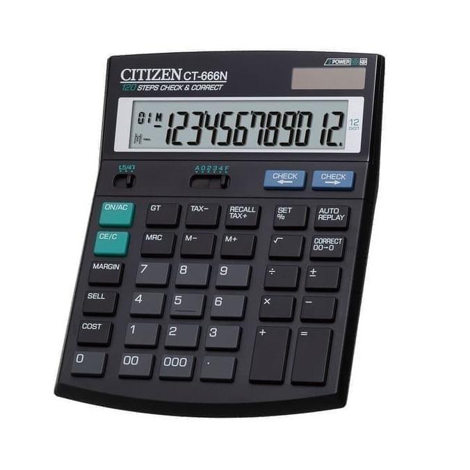 

KALKULATOR CITIZEN CT 666 N - CALCULATOR TYPE CT 666 N