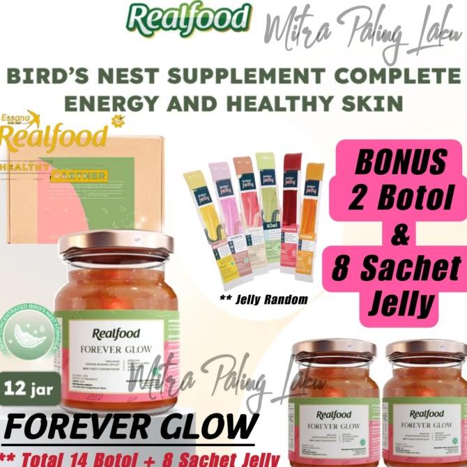 

{SALE} Realfood Forever GLOW (p.12 bonus 3) minuman sarang burung walet {Terlaris}