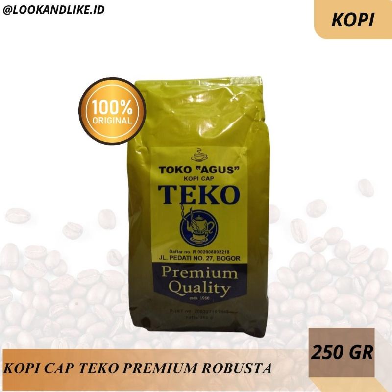 

Kopi Cap Teko Premium Robusta Isi 250 Gram Kopi Legend Kopi Khas kota Bogor